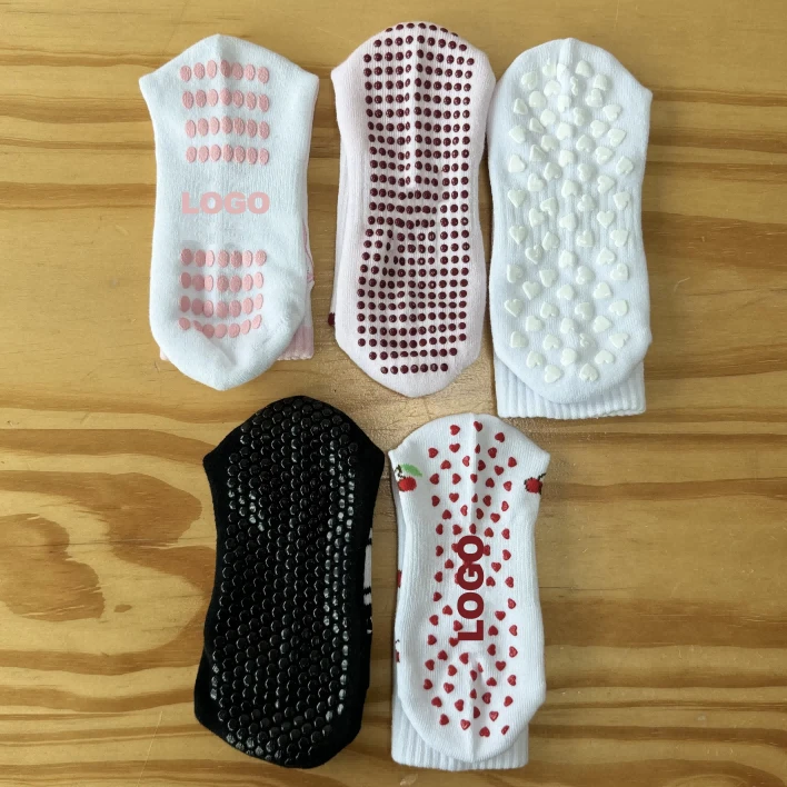 Custom Logo Socks Grip Anti Slip Yoga Pilates Socks best