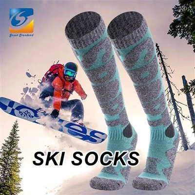 Chaussettes de ski chaudes d'hiver